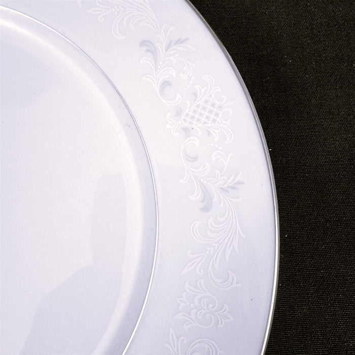 Sango Florence Bread & Butter Plate 2 Set 6.5" Gray Scrolls Japan 3646 Dishware