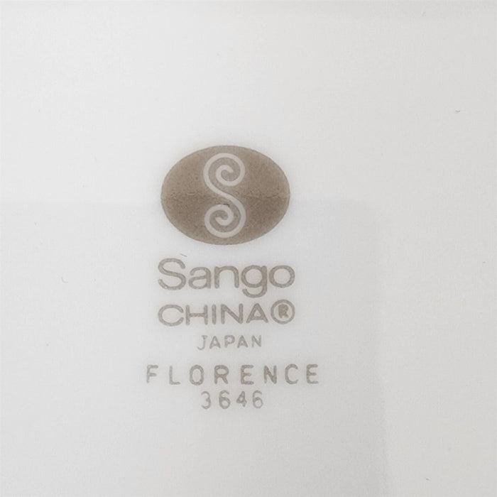 Sango Florence Bread & Butter Plate 2 Set 6.5" Gray Scrolls Japan 3646 Dishware