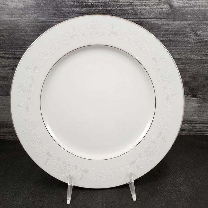 Sango Florence Dinner Plate 10 5/8" Gray Scrolls Japan 3646 Dishware Tableware