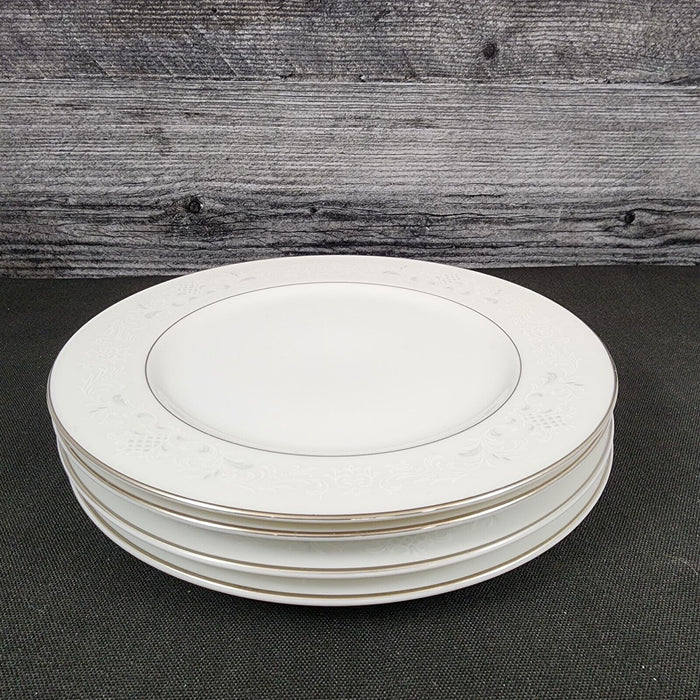 Sango Florence Salad Plate Set of 4 Gray Scrolls Japan 3646 Dishware 7 3/4"
