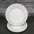 Sango Flower Garden Bread & Butter Plate 2 Set 6.5" Oxford Pink Blue Ceramic 535