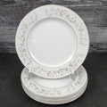 Sango Flower Garden Bread & Butter Plate 4 Set 6.5" Oxford Pink Blue Ceramic 535