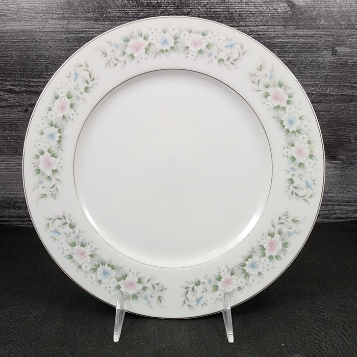 Sango Flower Garden Dinner Plate 10 5/8" Set of 2 Oxford Pink Blue Ceramic 535