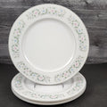 Sango Flower Garden Dinner Plate 10 5/8" Set of 3 Oxford Pink Blue Ceramic 535