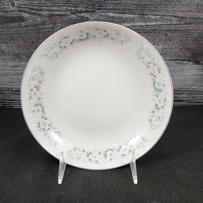 Sango Flower Garden Set of 4 Soup Coupe Bowl 7 5/8" Oxford Pink Blue Ceramic 535