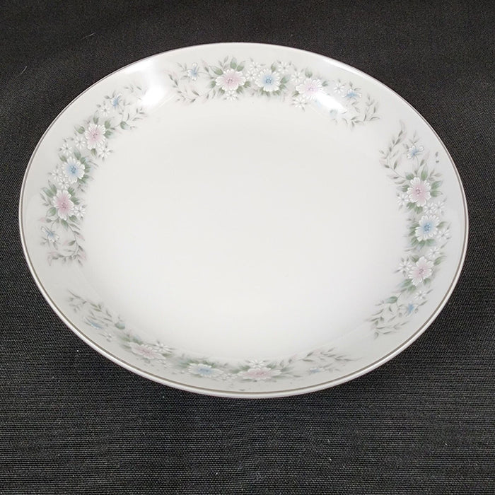 Sango Flower Garden Set of 4 Soup Coupe Bowl 7 5/8" Oxford Pink Blue Ceramic 535