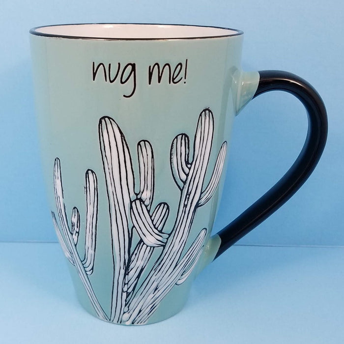 Sanora Cactus Sayings Coffee Mug Cup by Blue Sky Ceramic 21oz U Pick the Saying