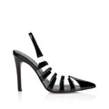 Sasha Black Vinylite and Black Patent - SODA Fashion Haus