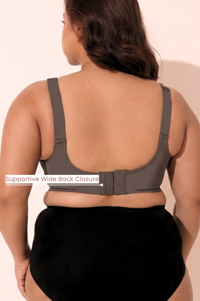 Sculpt & Lift Powermesh Nursing Bra - Chrome