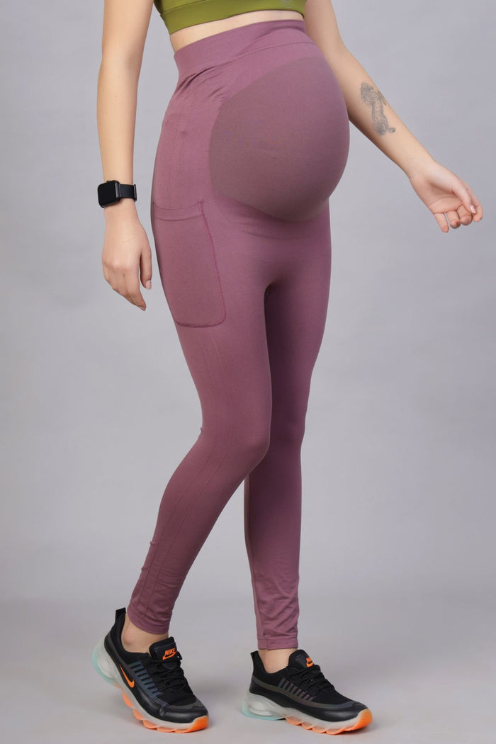 Tulipwood Leggings; leggings support abdomen during postpartum recovery.