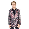 Sequin Candy Cane Blazer Jacket-tvso
