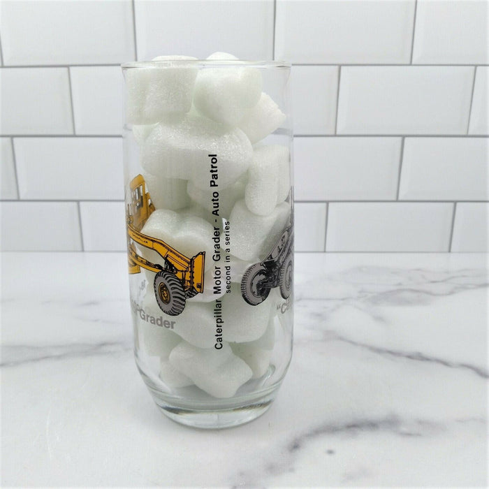 Set of 4 12oz Pepsi Cola Holt Caterpillar Drinking Glasses Motor Grader