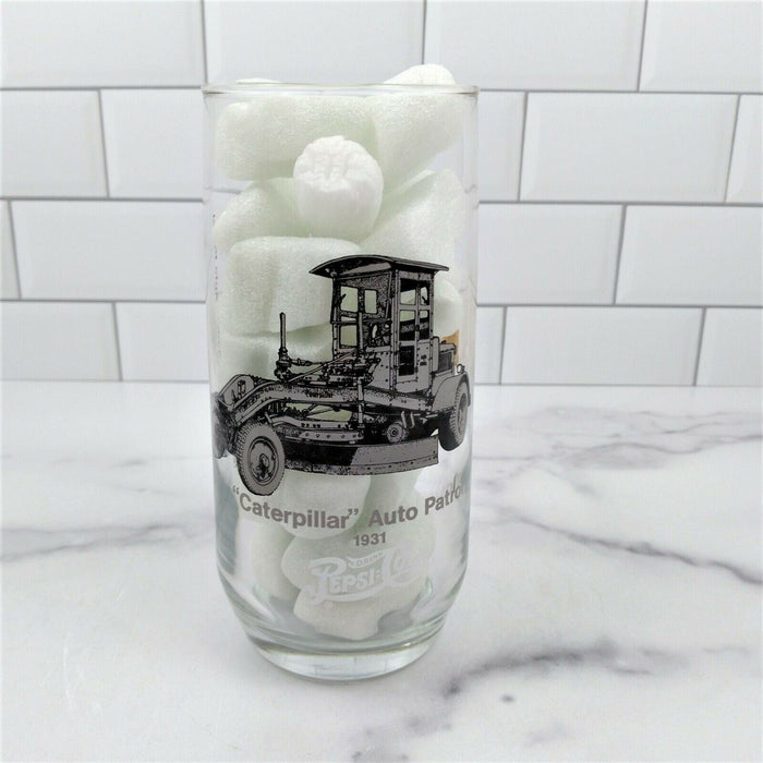 Set of 4 12oz Pepsi Cola Holt Caterpillar Drinking Glasses Motor Grader
