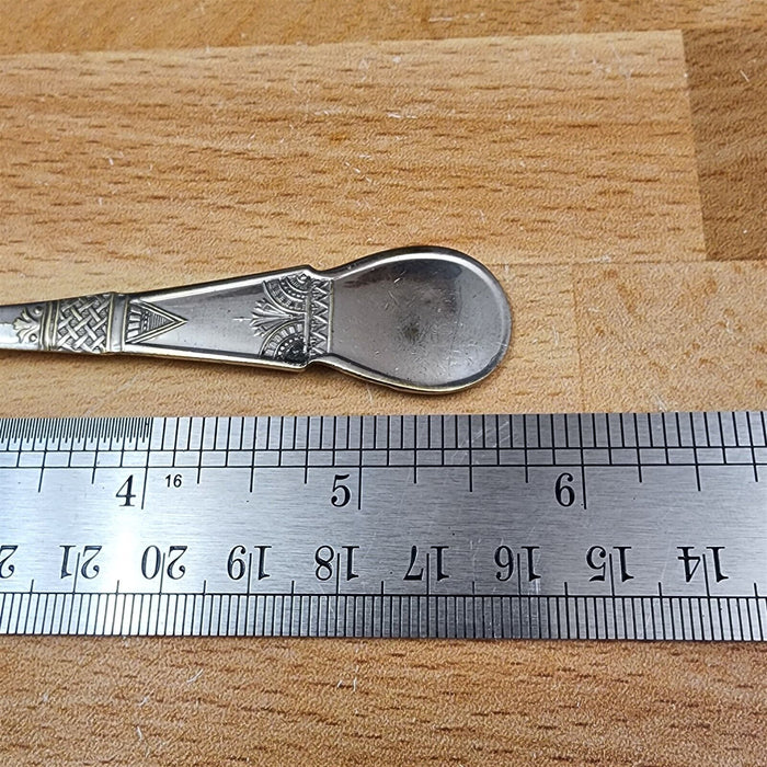 Shefield Plate Sunflower Design Set of 2 Spoon Silverplated Flatware 6 in (15cm)