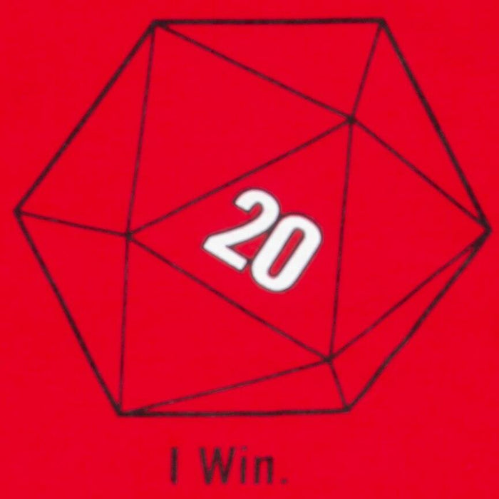 Sheldon Cooper 20 Sided Dice D20 Adult Red T-shirt-tvso