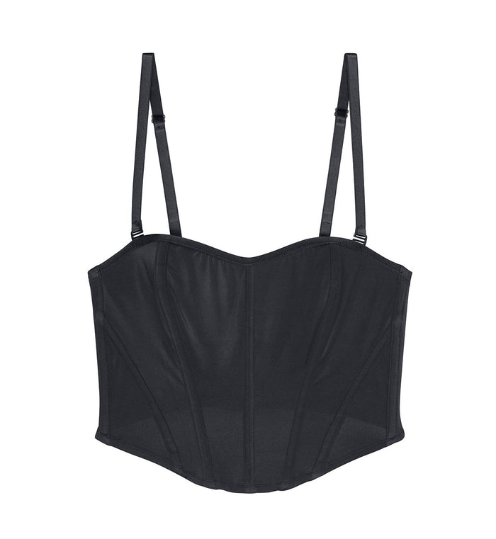 BLACK TRIUMPH SIGNATURE SHEER CORSET BRA