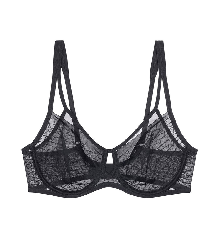 BLACK TRIUMPH SIGNATURE SHEER MINIMISER BRA