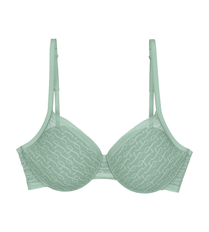 BLUE TRIUMPH SIGNATURE SHEER WIRED PADDED BRA