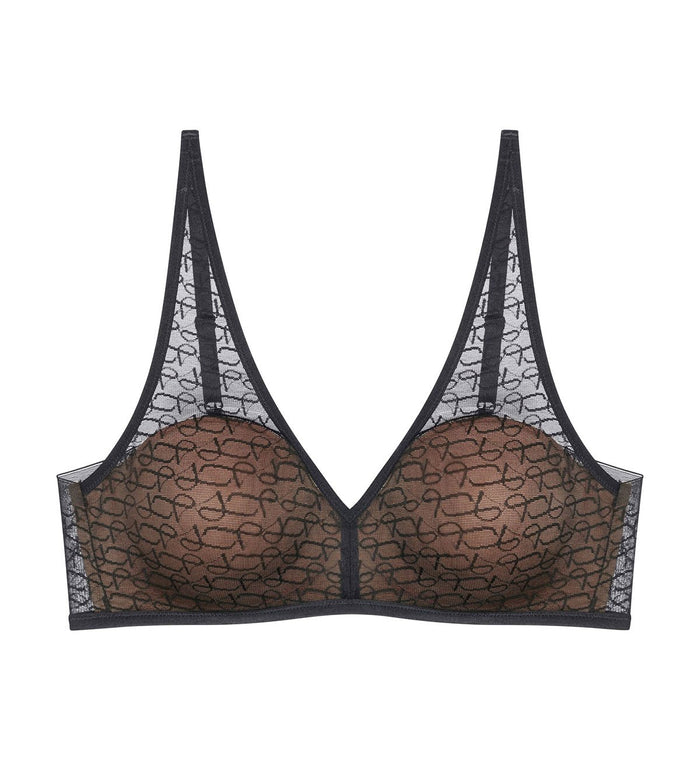 BLACK TRIUMPH SIGNATURE SHEER WIREFREE BRA