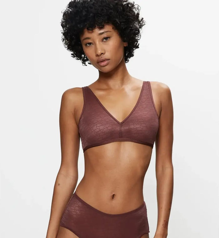 GREY TRIUMPH SIGNATURE SHEER WIREFREE BRA