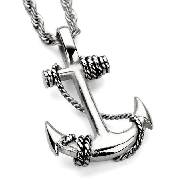 Silver Anchor Necklace