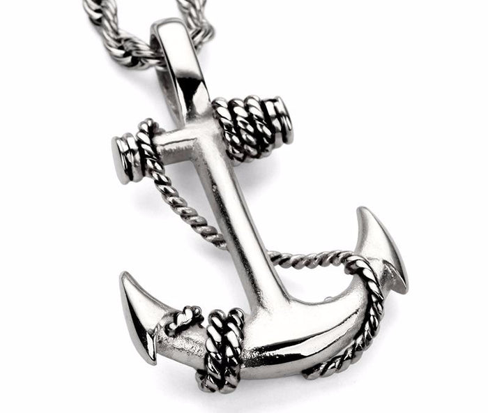 Silver Anchor Necklace