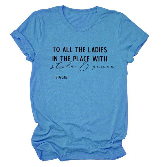 Lake blue (black font) / S