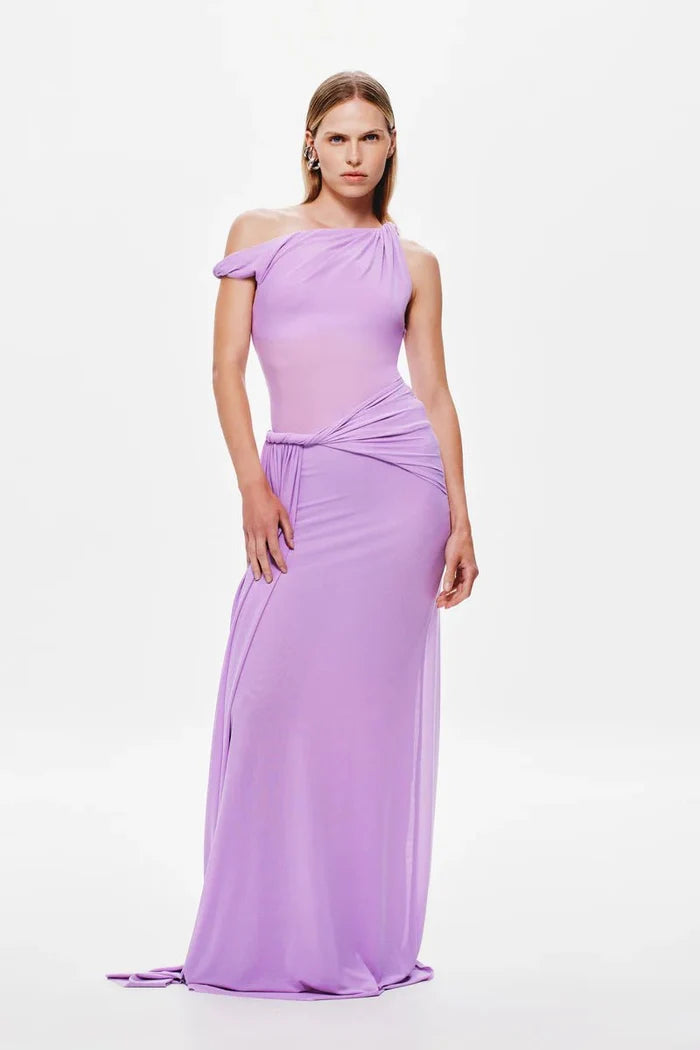 Sisal Mesh Dress - Lilac - SODA Fashion Haus