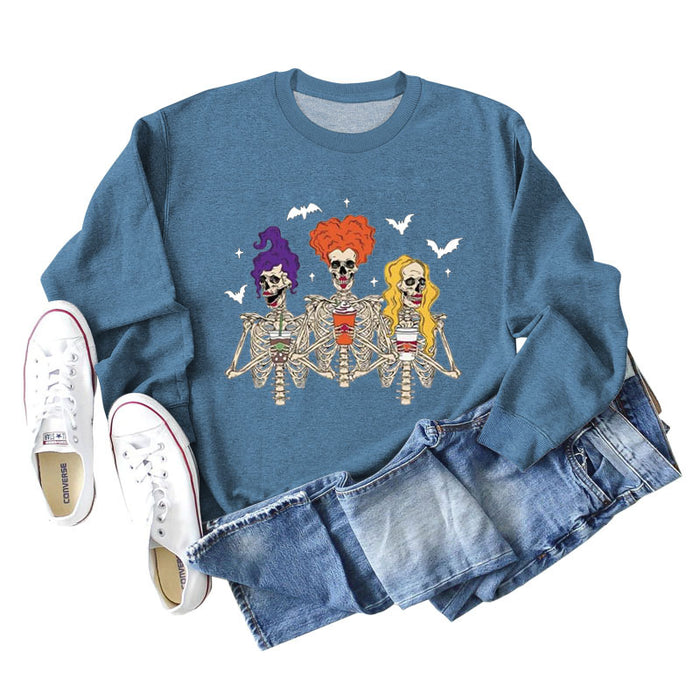 Blue sweater (white color picture) / S