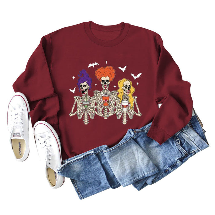 Wine red sweater (white color picture) / S