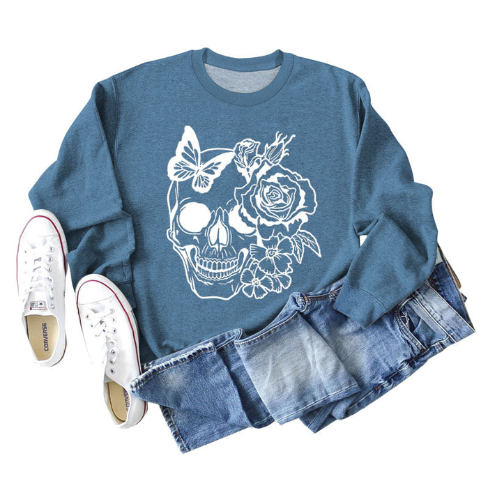 Blue sweater (white color picture) / S