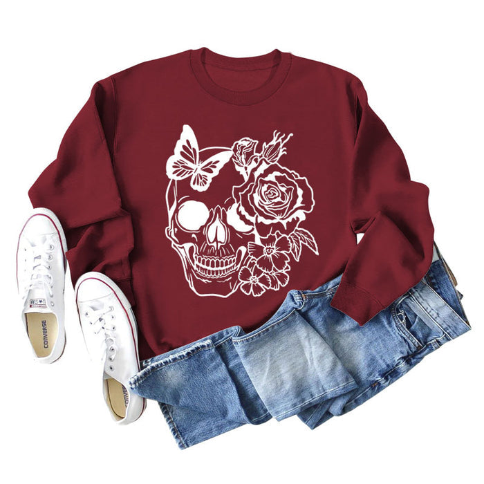 Wine red sweater (white color picture) / S