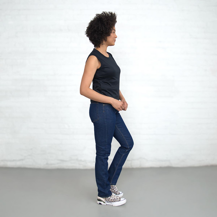 Sleeveless Crop - Black Supima