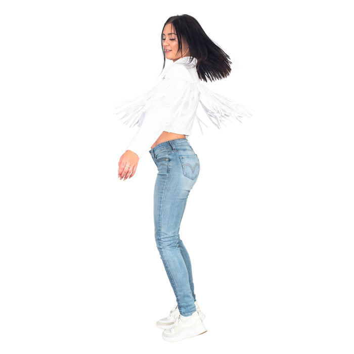 Sloane Halloween Costume White Jacket Western Outfit Ferris Cosplay