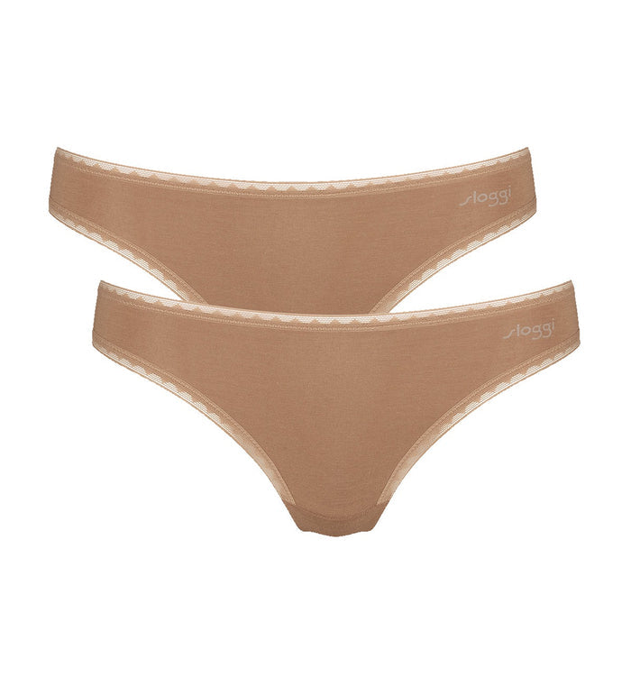BROWN SLOGGI GO BRAZILIAN 2 PACK
