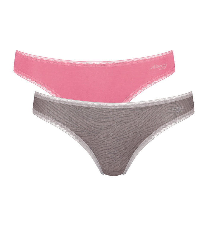 GREY SLOGGI GO BRAZILIAN 2 PACK