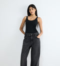 BLACK FORMFIT SLOGGI GO DAILY COTTON TANK TOP