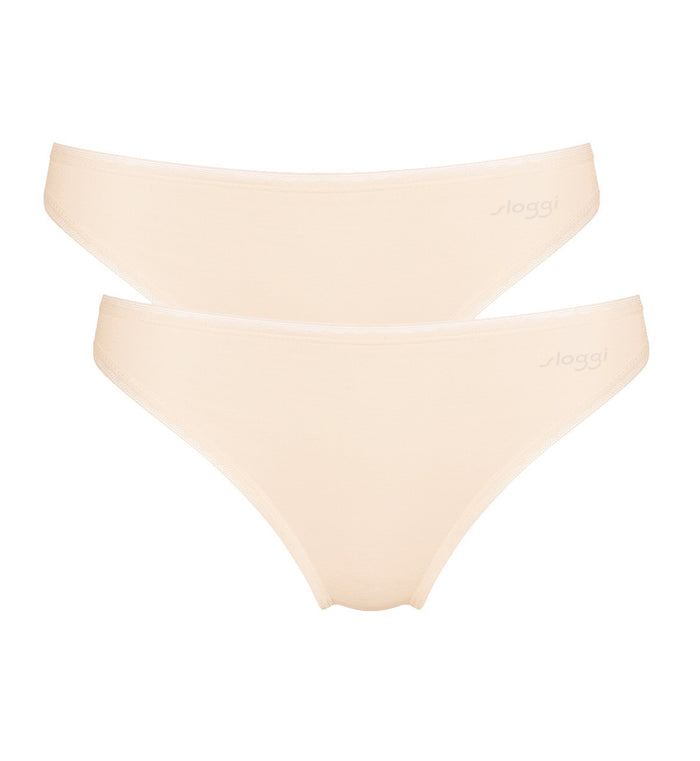 BEIGE SLOGGI GO TAI 2 PACK