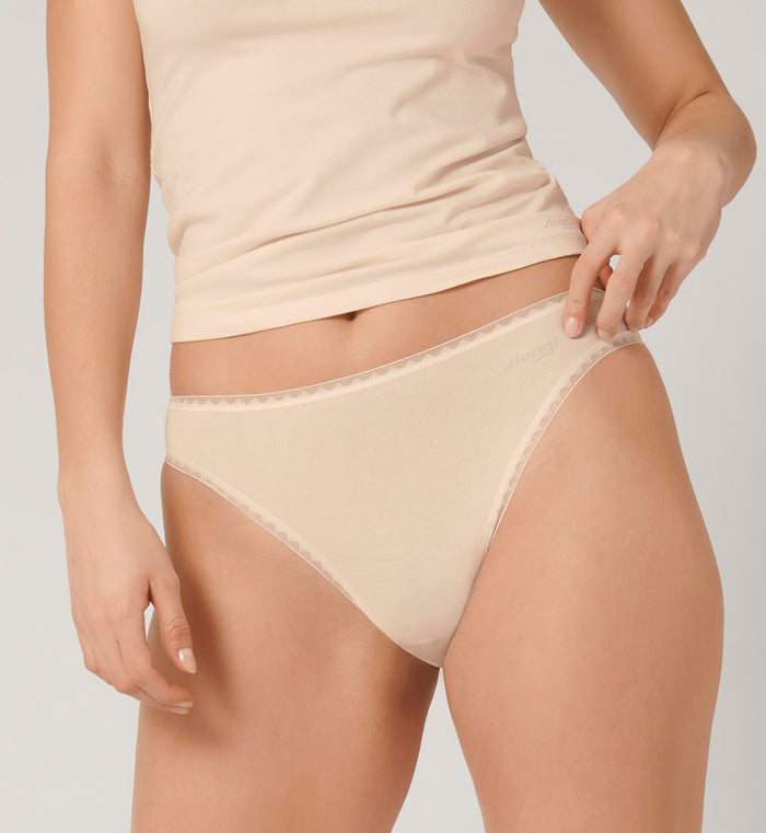 BEIGE SLOGGI GO TAI 2 PACK