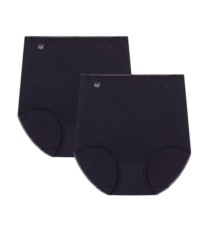 BLACK SLOGGI MAXI 2 PACK