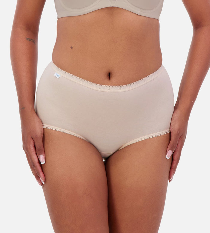 BEIGE SLOGGI MAXI 2 PACK