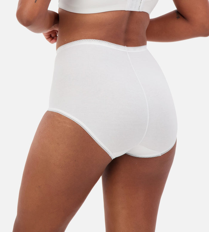 WHITE SLOGGI MAXI 2 PACK