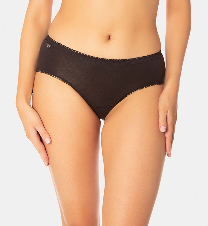 BLACK SLOGGI MIDI 2PACK