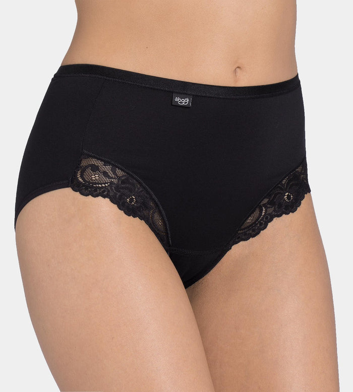 BLACK FORMFIT SLOGGI ROMANCE MAXI BRIEF