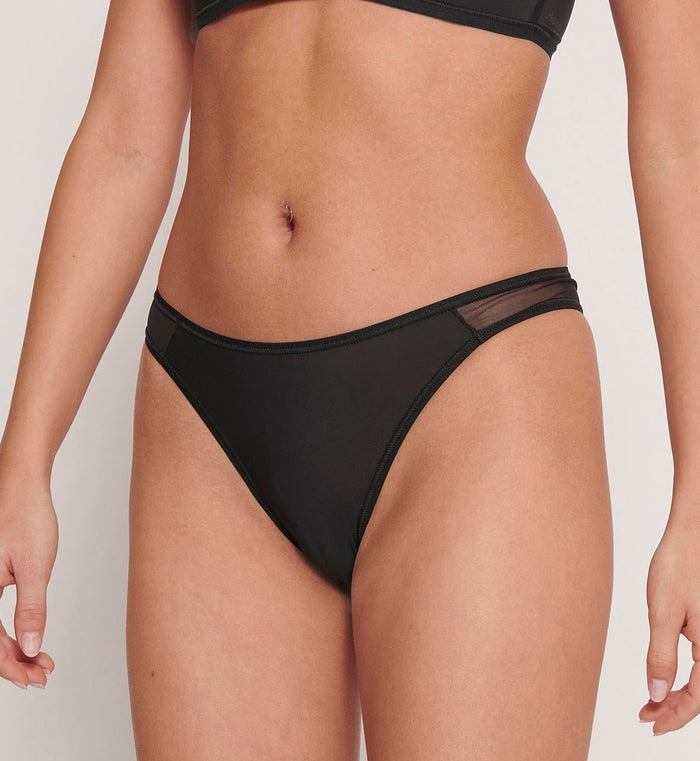BLACK SLOGGI SOFT ADAPT TINY TANGA