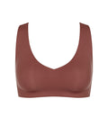 BROWN SLOGGI ZERO FEEL 2.0 BRALETTE