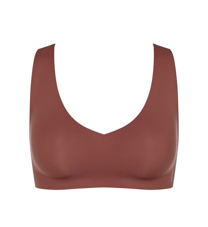 BROWN SLOGGI ZERO FEEL 2.0 BRALETTE