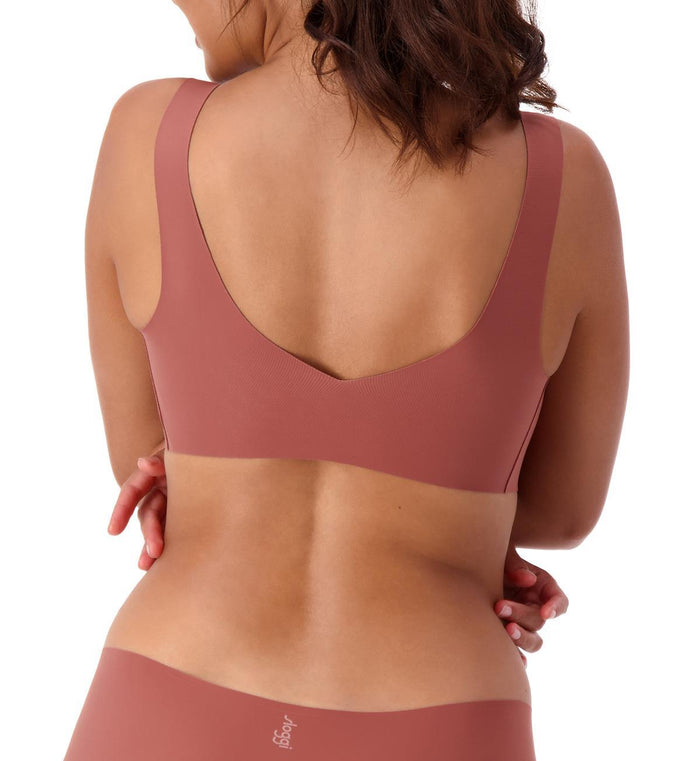 BROWN SLOGGI ZERO FEEL 2.0 BRALETTE