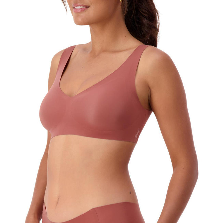 BROWN SLOGGI ZERO FEEL 2.0 BRALETTE