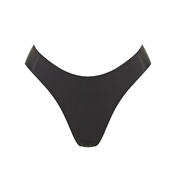 BLACK SLOGGI ZERO FEEL 2.0 HIGH LEG BRIEF